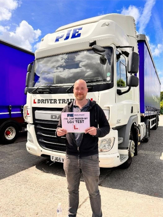 Photo of Paul Hughes' LGV pass.