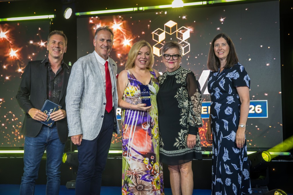 Road to Logistics team celebrating their Inclusive Employment Award win at the UKWA Awards.